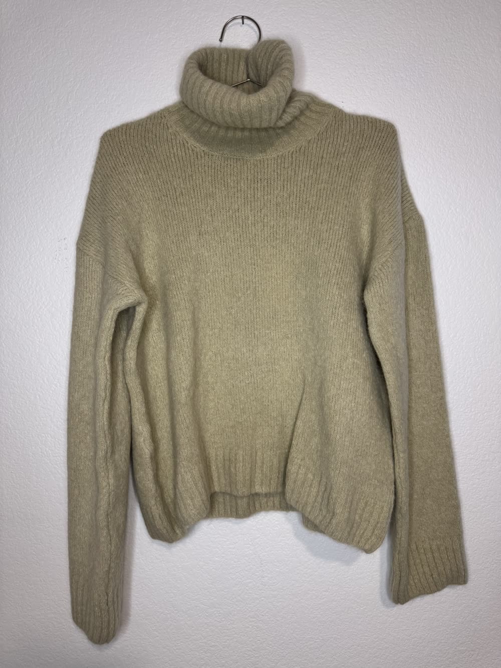 Anine Bing neutral turtleneck sweater